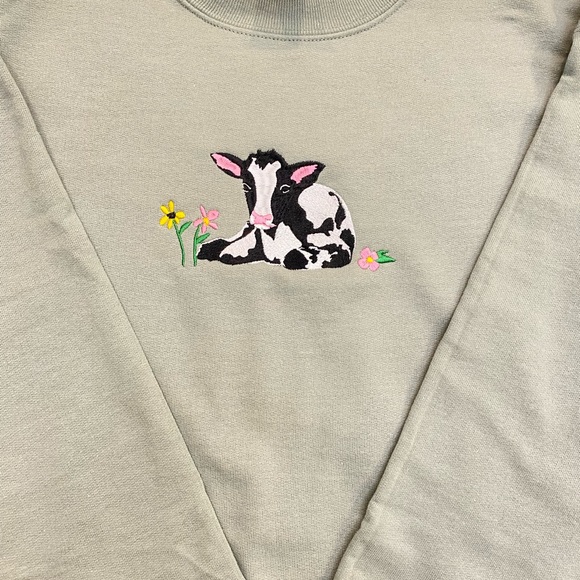 Baby calf Embroidered Sweatshirt - Picture 2 of 3